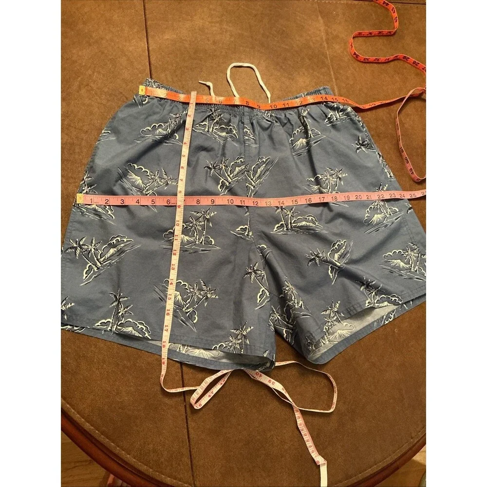 Roundtree & Yorke Men’s Beach Shirt & Swim Shorts Set Sz L Cotton